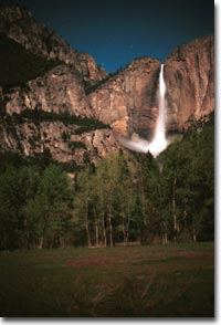 Upper Yosemite Fall at Midnight