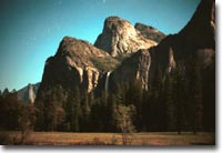 Bridalveil Falls and Cathedral Rocks